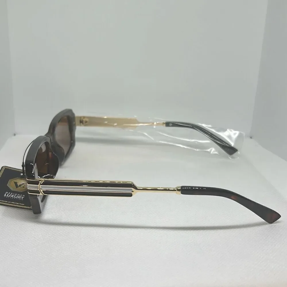 Brown Rectangle Women's Sunglasses
